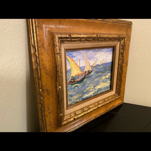 Boats at Sea Vincent Van Gogh Reproduction - Picture 5 of 5
